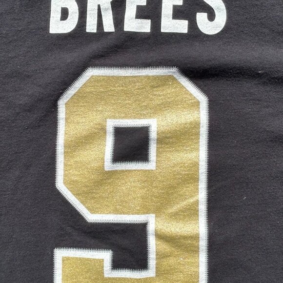 Drew Brees New Orleans Saints NFL Football T Shirt Sz L - Picture 6 of 8